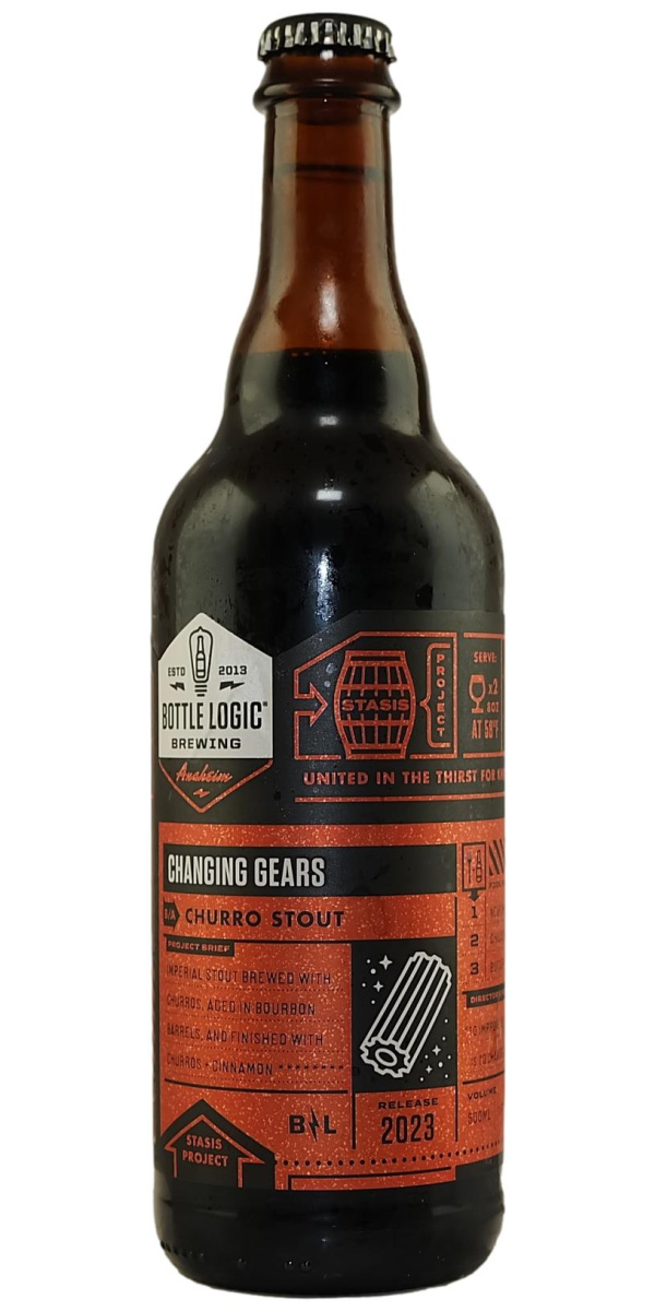 Bottle Logic 'Changing Gears' 2023 Imperial Pastry Stout 500ml 12.9% - The Oak Barrel