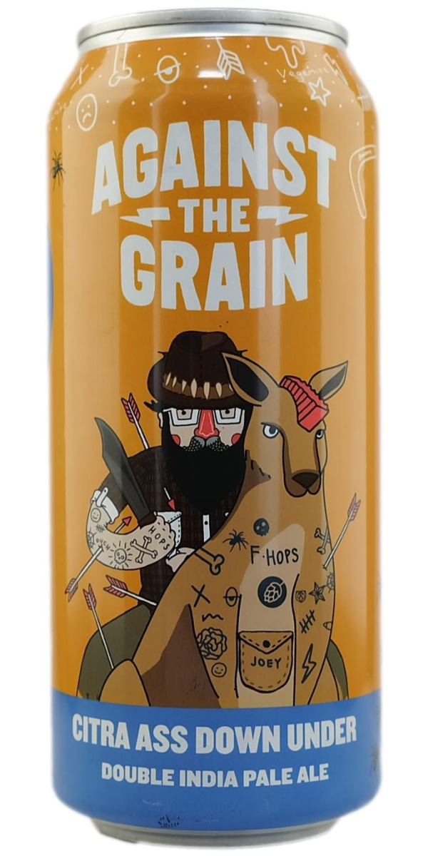 Against The Grain x Forward Hops 'Citra Ass Down Under' NEIIPA 473ml 8.2% - The Oak Barrel