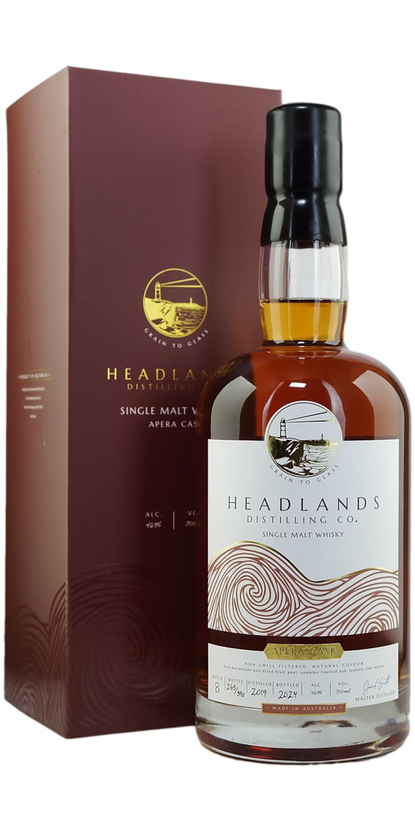 Headlands Apera Cask Single Malt Whisky - The Oak Barrel