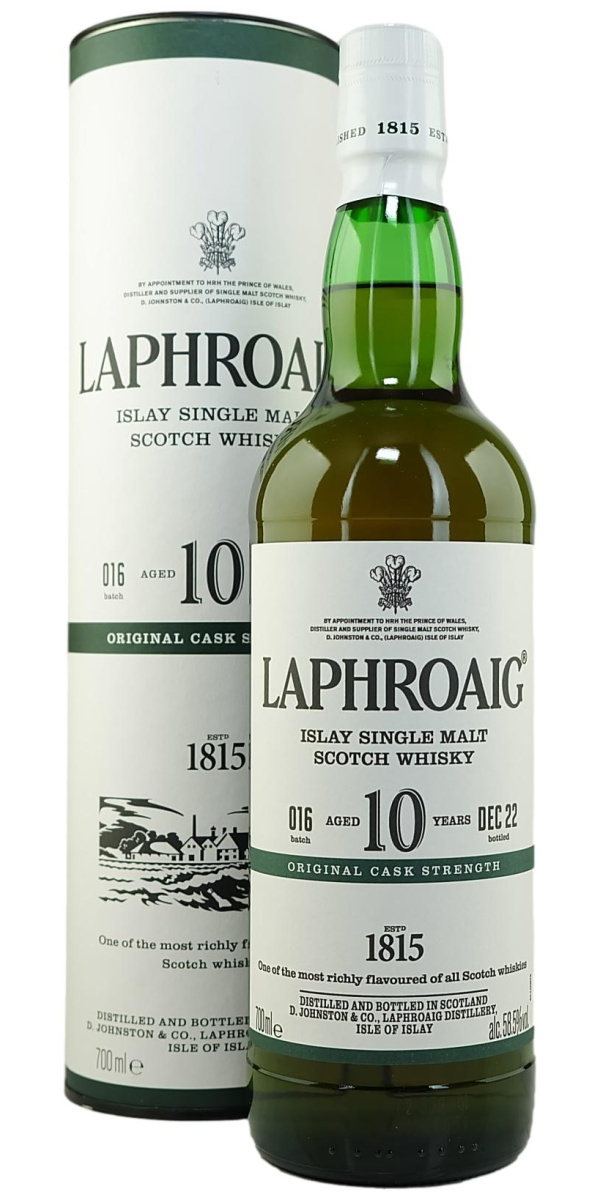 Laphroaig 10-Year-Old Cask Strength Batch 16 Single Malt Scotch Whisky - The Oak Barrel