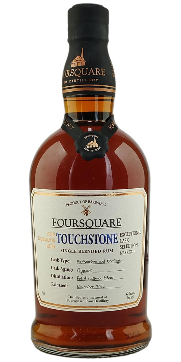 Foursquare Touchstone Exceptional Cask Selection XXII 14-Year-Old Single Blended Barbados Rum - The Oak Barrel