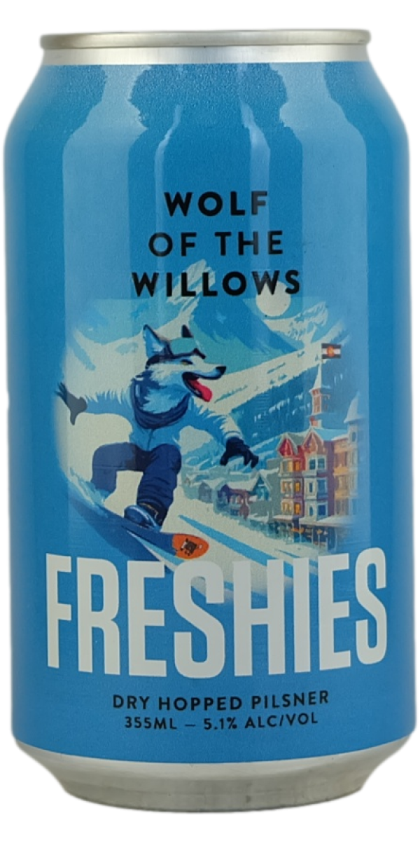 Wolf of the Willows 'Freshies' Dry Hopped Pilsner 355ml 5.1% - The Oak Barrel