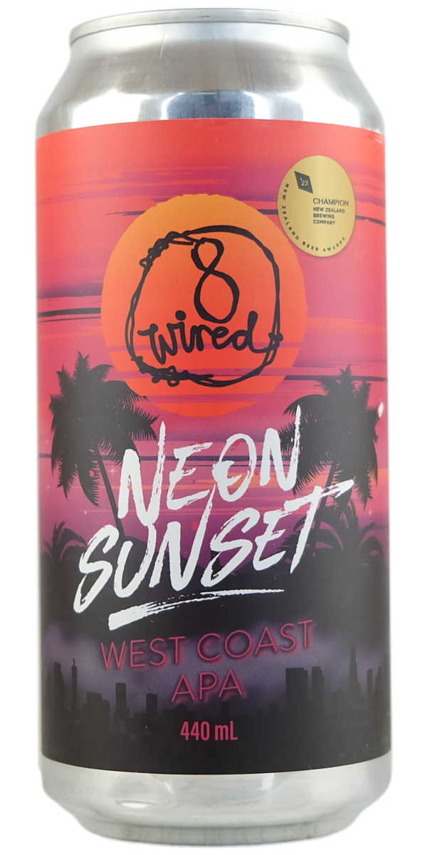 8 Wired 'Neon Sunset' West Coast APA 440ml 5.7% - The Oak Barrel