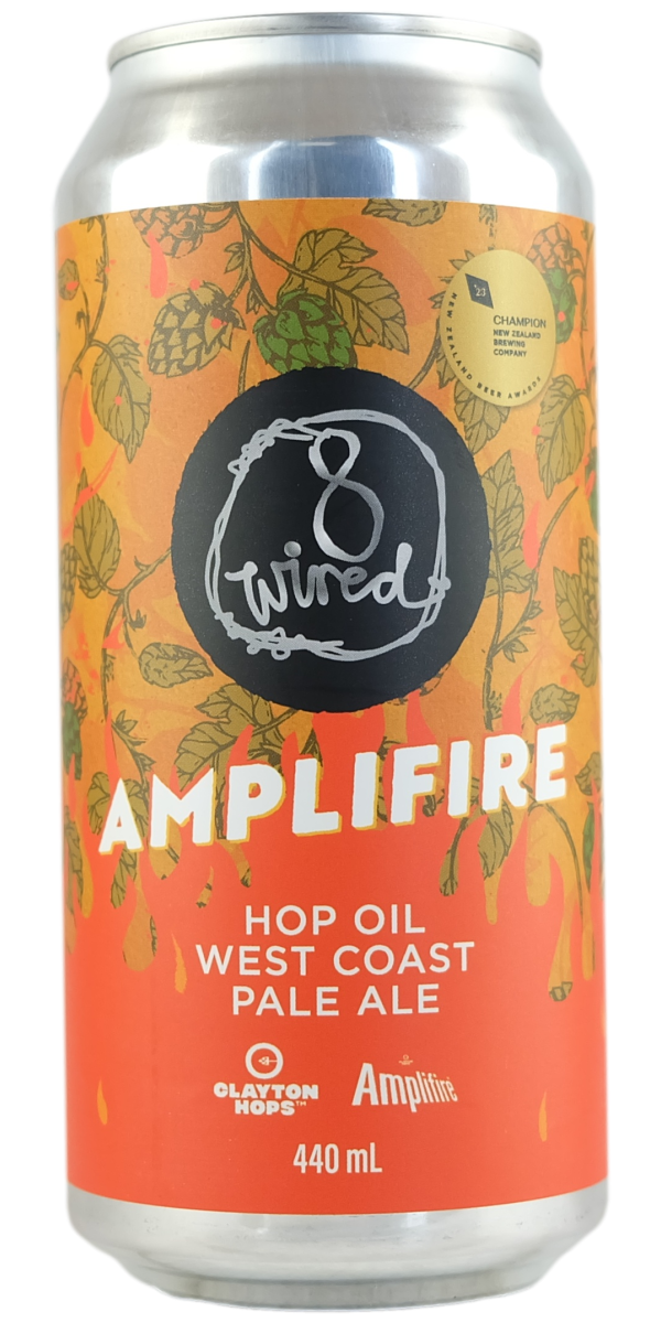 8 Wired 'Amplifire' Hop Oil West Coast Pale 440ml 5.6% - The Oak Barrel