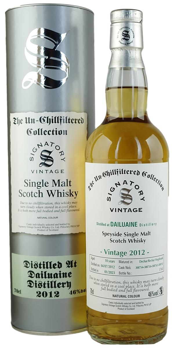 Signatory Vintage Dailuaine 2012 10 Year-Old Single Malt Scotch Whisky - The Oak Barrel