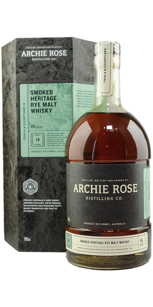 Archie Rose "Trials & Exceptions 14" Smoked Heritage Rye Malt Whisky - The Oak Barrel