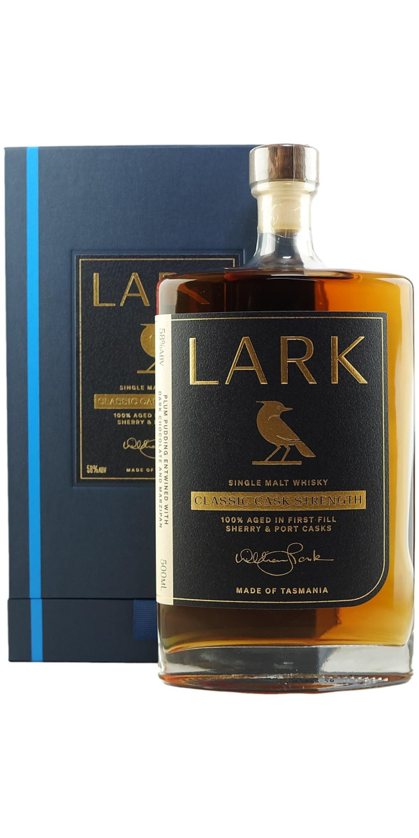 Lark Classic Cask Strength Tasmanian Single Malt Whisky - The Oak Barrel