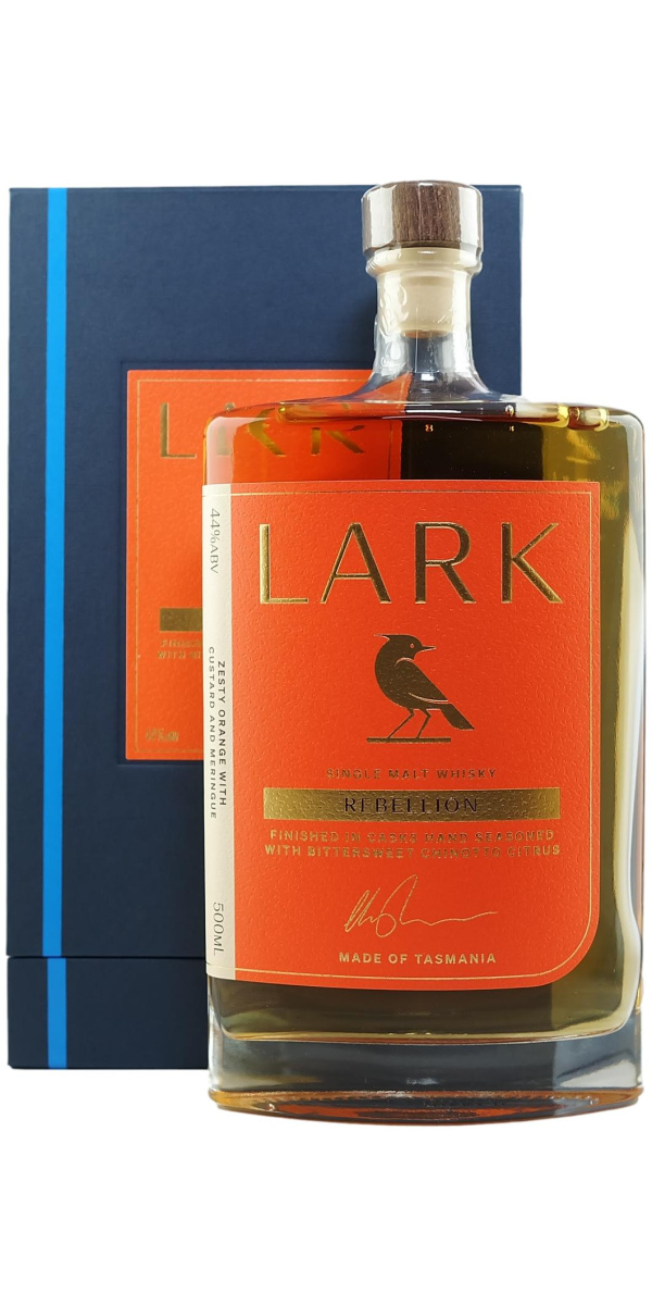 Lark Rebellion Chinotto Cask Tasmanian Single Malt Whisky - The Oak Barrel