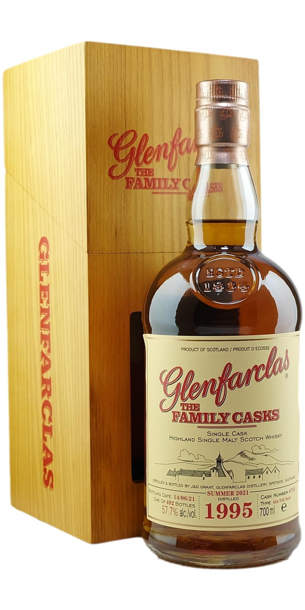 Glenfarclas 1995 Family Cask Summer 2021 #6765 Single Malt - The Oak Barrel