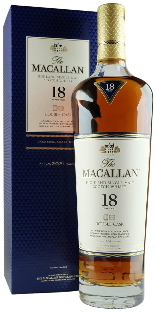 The Macallan 18-Year-Old Double Cask 2022 Release Single Malt Scotch Whisky - The Oak Barrel