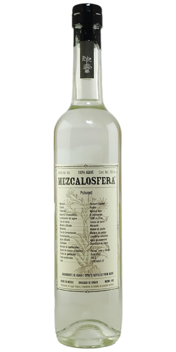 Mezcalosfera de Mezcaloteca Aguardiente de Agave Pichumetl - The Oak Barrel