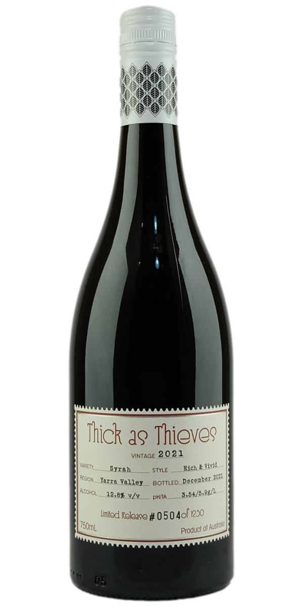 Thick As Thieves Syrah 2021 - The Oak Barrel