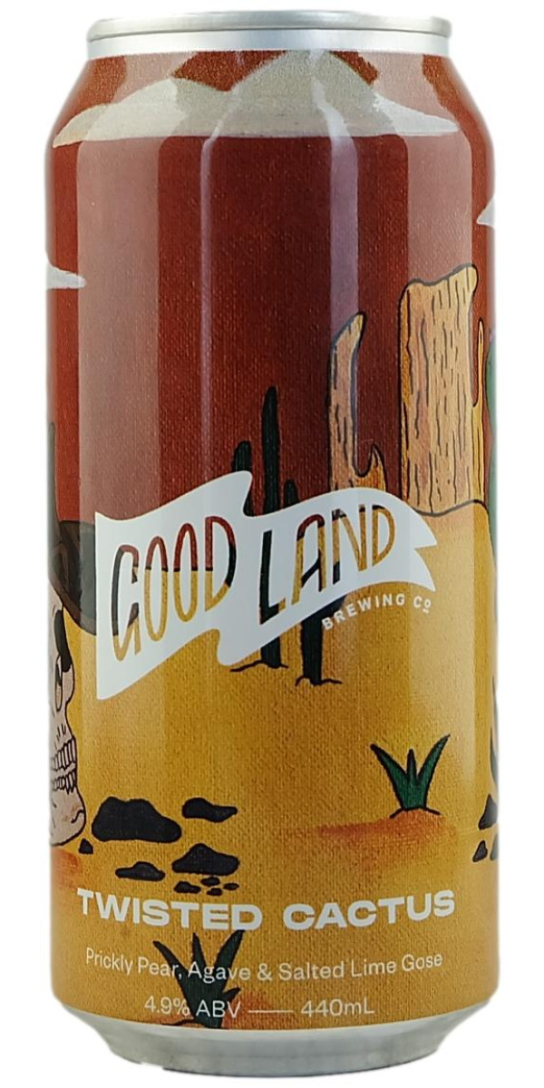 Good Land 'Twisted Cactus' Prickly Pear, Agave & Salted Lime Gose 440ml 4.9% - The Oak Barrel