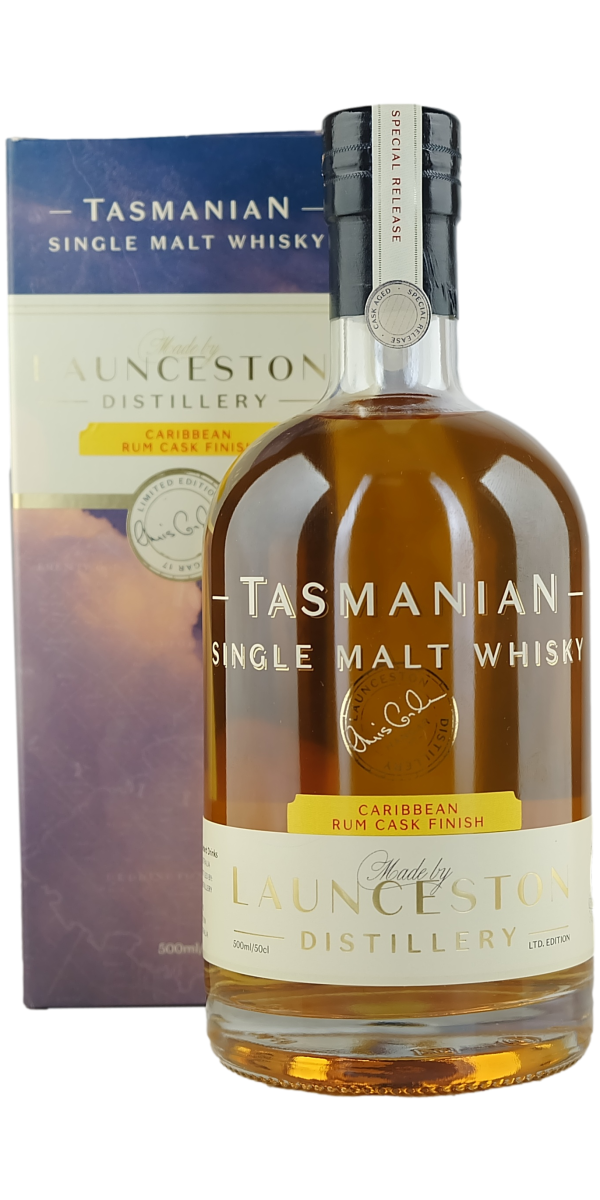 Launceston Distillery Caribbean Rum Cask Finish Single Malt Australian Whisky - The Oak Barrel