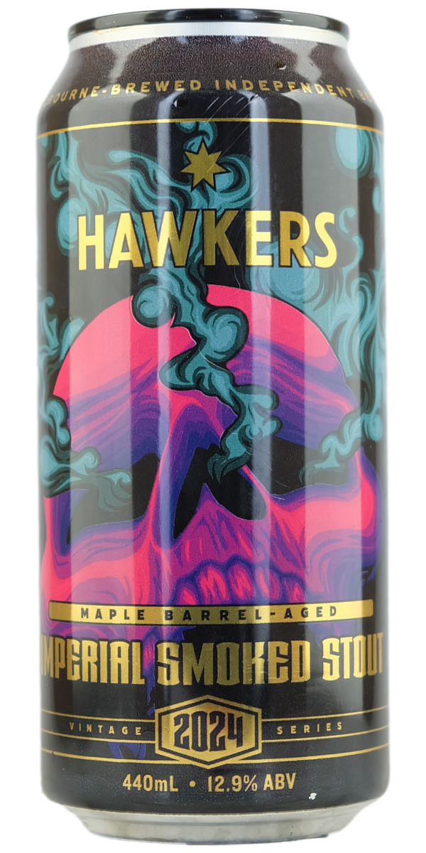 Hawkers Maple Barrel-Aged Smoked Imperial Stout 2024 440ml 12.9% - The Oak Barrel