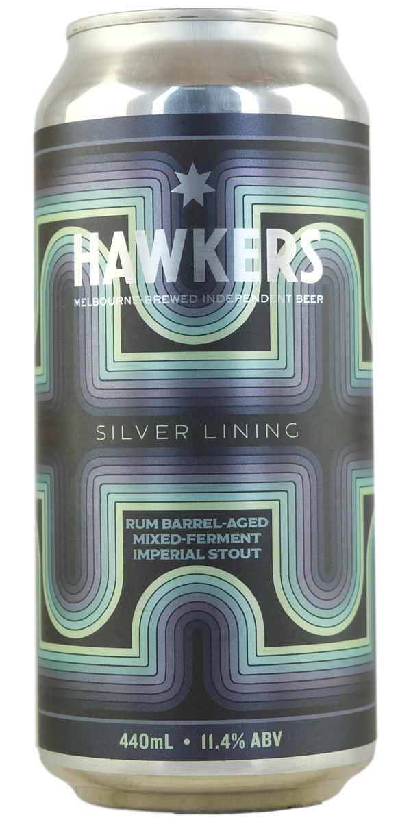 Hawkers 'Silver Lining' Rum Barrel-Aged Mixed-Ferment Imperial Stout - The Oak Barrel