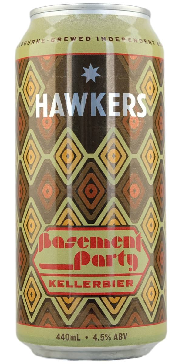 Hawkers 'Basement Party' Kellerbier 440ml 4.5% - The Oak Barrel