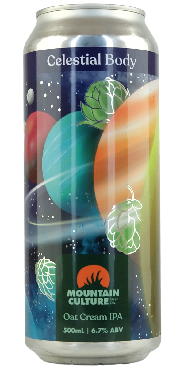 Mountain Culture 'Celestial Body' Oat Cream IPA 500ml 6.7% - The Oak Barrel