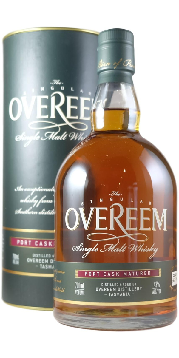 Overeem Port Cask Matured Australian Single Malt Whisky 43% - The Oak Barrel